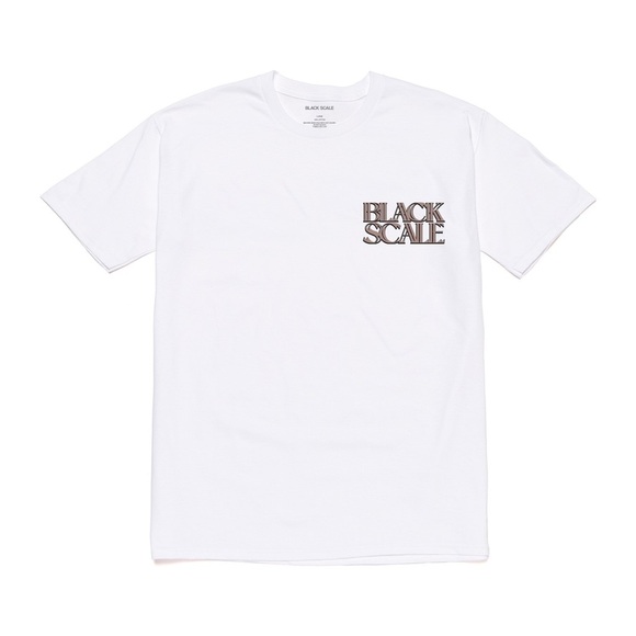 Black Scale Other - Black Scale Dyadic Short Sleeve Tee in White